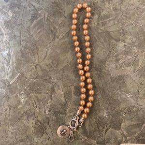 8 inch Brown Pearl Jewel Kade Necklace